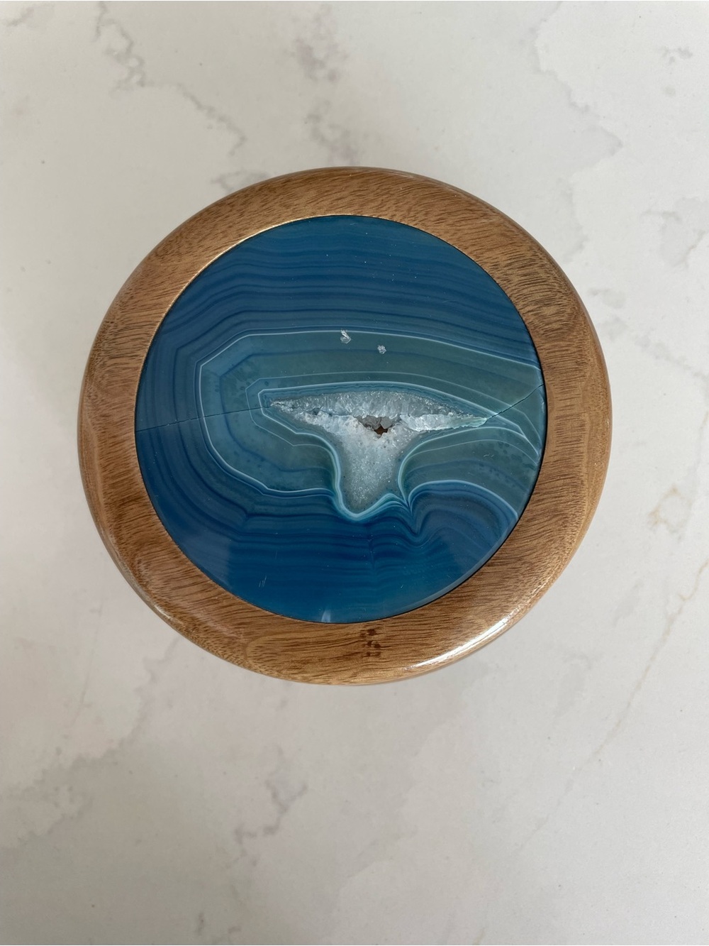 Handmade Brazilian Agate Druzy Trinket Box